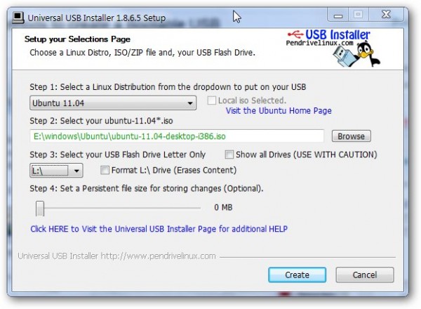 free instals Universal USB Installer 2.0.1.6